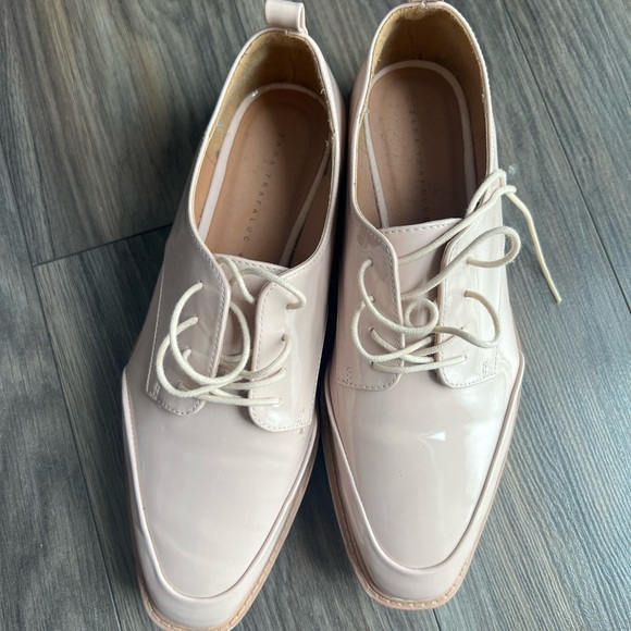 Women Patent laced loafers Zara - Picture 2 of 5